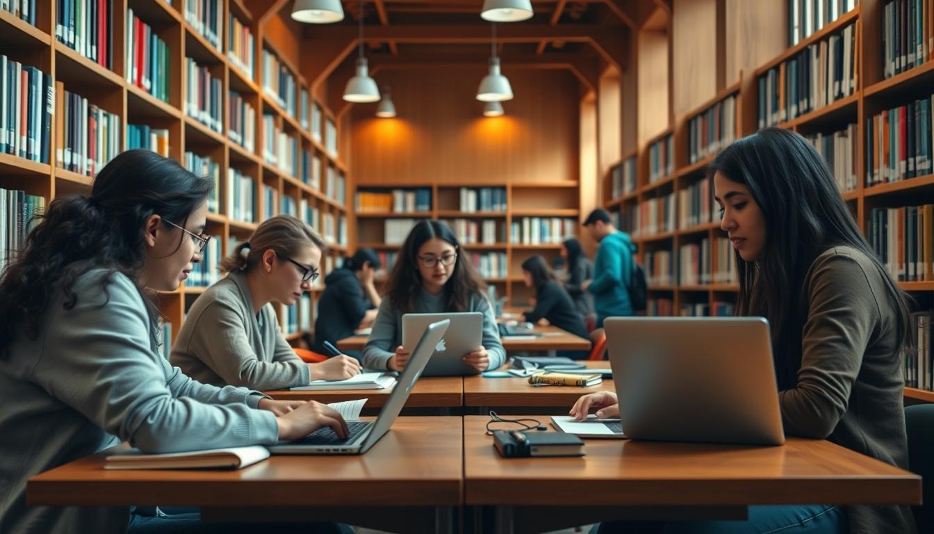 Student developing practical and academic skills