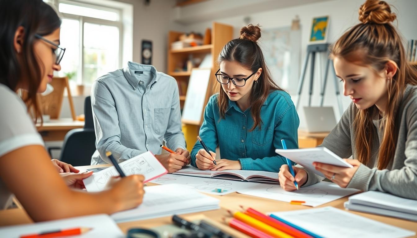 Student developing practical and academic skills